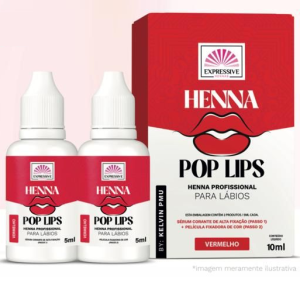 Henna para lábios PopLips