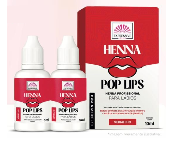Henna para lábios PopLips